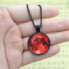 Full Moon Pendant Necklace (4 Colors)
