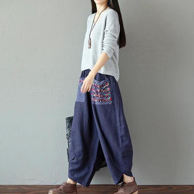 Patchwork Pocket Harem Pants (2 Colors)