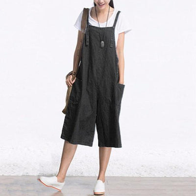 Inspiration Denim Overall Shorts (2 Colors)