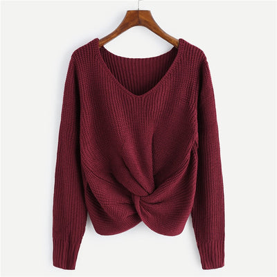 Knot Front Sweater (3 Colors)